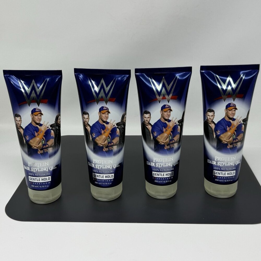 WWE Extra Hold Protein Hair Styling Gel  100 Percent No Flaking Set Of 4
